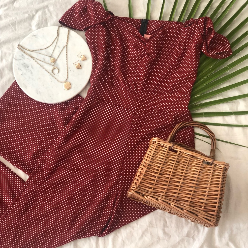 Eastnwest Red polka dot jumper